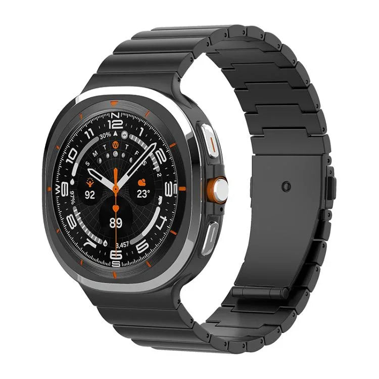สายรัดนาฬิกาไทเทเนียมบริสุทธิ์หัวเข็มขัดแบนเม็ดเดียว สำหรับ Samsung Galaxy Watch Ultra / Ultra 2025, สำหรับ Samsung Galaxy Watch8 / Watch8 Classic