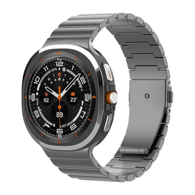 สายรัดนาฬิกาไทเทเนียมบริสุทธิ์หัวเข็มขัดแบนเม็ดเดียว สำหรับ Samsung Galaxy Watch Ultra / Ultra 2025, สำหรับ Samsung Galaxy Watch8 / Watch8 Classic