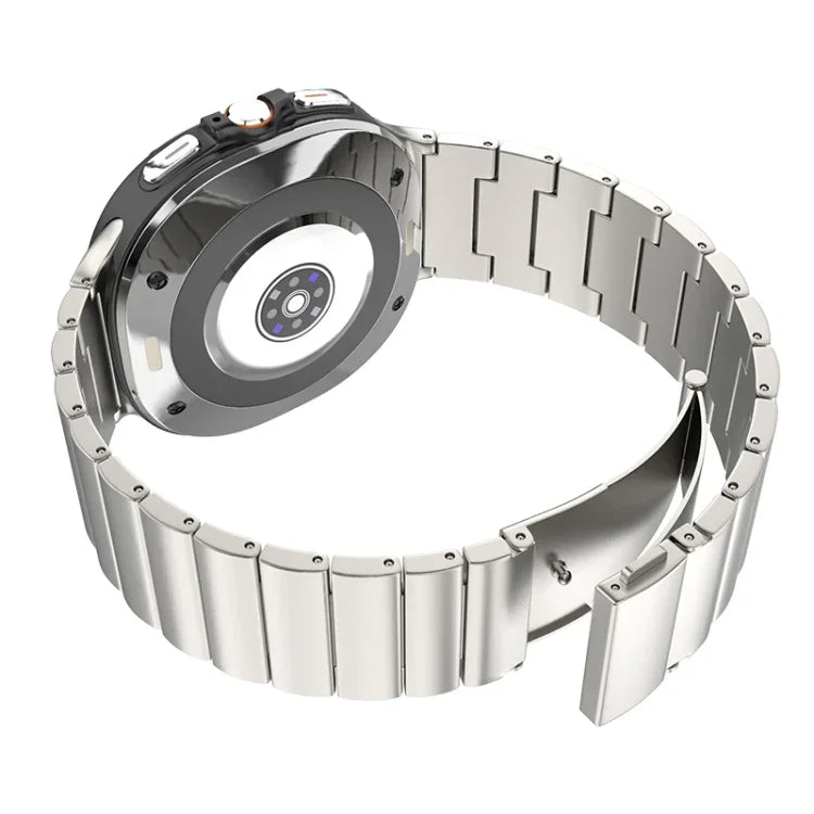 สายรัดนาฬิกาไทเทเนียมบริสุทธิ์หัวเข็มขัดแบนเม็ดเดียว สำหรับ Samsung Galaxy Watch Ultra / Ultra 2025, สำหรับ Samsung Galaxy Watch8 / Watch8 Classic