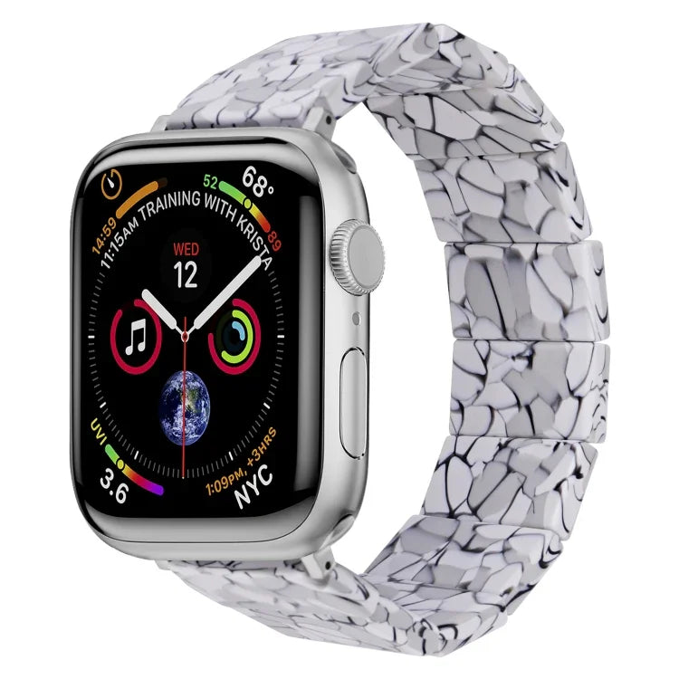 สายรัดนาฬิกายางเรซินสี่เหลี่ยมยืด สำหรับ Apple Watch ขนาด 46 มม. / 49 มม. / 45 มม. / 44 มม., สำหรับ Apple Watch ขนาด 42 มม. / 41 มม. / 40 มม. / 38 มม.