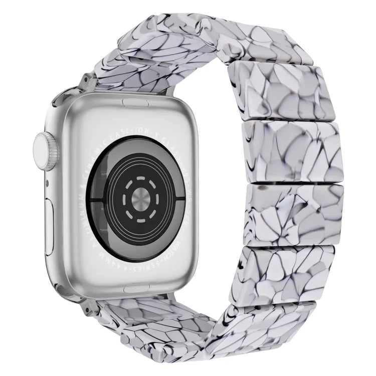 สายรัดนาฬิกายางเรซินสี่เหลี่ยมยืด สำหรับ Apple Watch ขนาด 46 มม. / 49 มม. / 45 มม. / 44 มม., สำหรับ Apple Watch ขนาด 42 มม. / 41 มม. / 40 มม. / 38 มม.