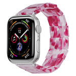 สายรัดนาฬิกายางเรซินสี่เหลี่ยมยืด สำหรับ Apple Watch ขนาด 46 มม. / 49 มม. / 45 มม. / 44 มม., สำหรับ Apple Watch ขนาด 42 มม. / 41 มม. / 40 มม. / 38 มม.