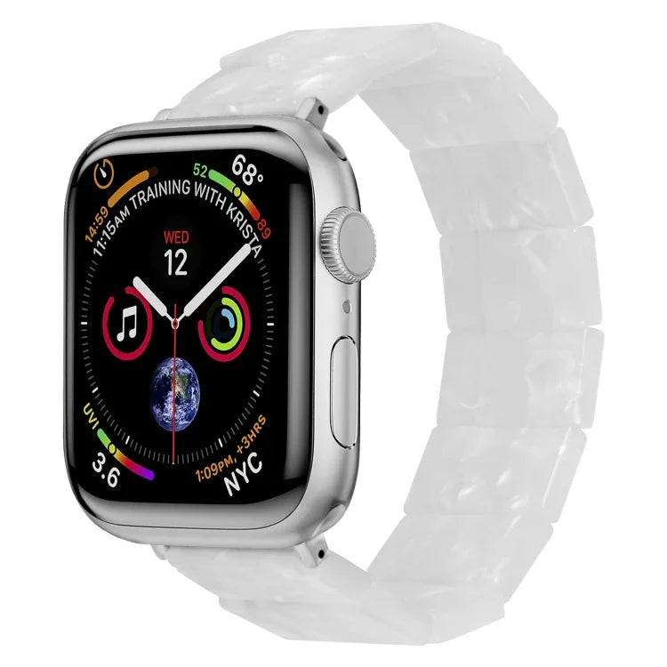 สายรัดนาฬิกายางเรซินสี่เหลี่ยมยืด สำหรับ Apple Watch ขนาด 46 มม. / 49 มม. / 45 มม. / 44 มม., สำหรับ Apple Watch ขนาด 42 มม. / 41 มม. / 40 มม. / 38 มม.
