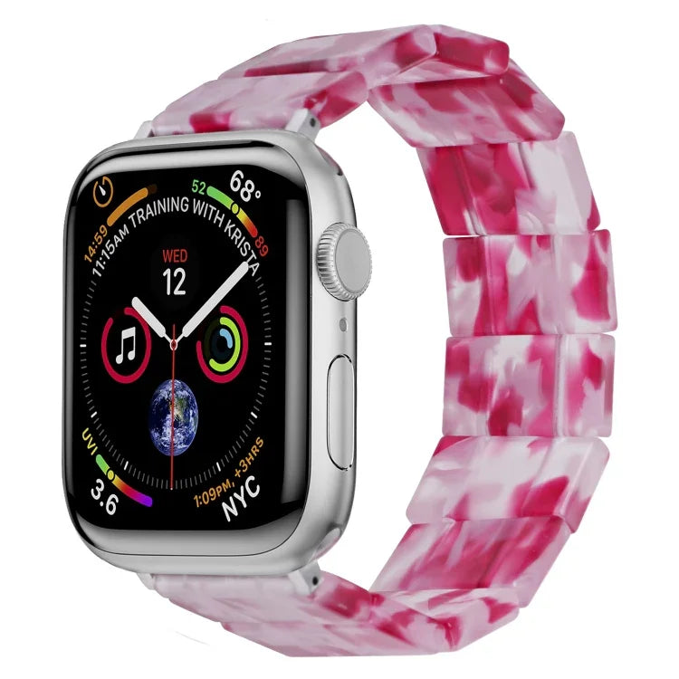 สายรัดนาฬิกายางเรซินสี่เหลี่ยมยืด สำหรับ Apple Watch ขนาด 46 มม. / 49 มม. / 45 มม. / 44 มม., สำหรับ Apple Watch ขนาด 42 มม. / 41 มม. / 40 มม. / 38 มม.