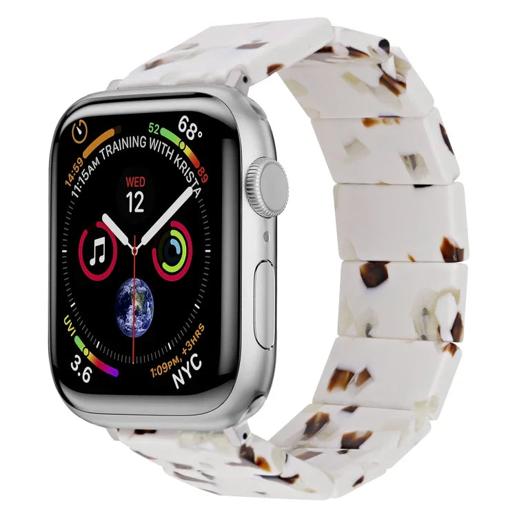 สายรัดนาฬิกายางเรซินสี่เหลี่ยมยืด สำหรับ Apple Watch ขนาด 46 มม. / 49 มม. / 45 มม. / 44 มม., สำหรับ Apple Watch ขนาด 42 มม. / 41 มม. / 40 มม. / 38 มม.