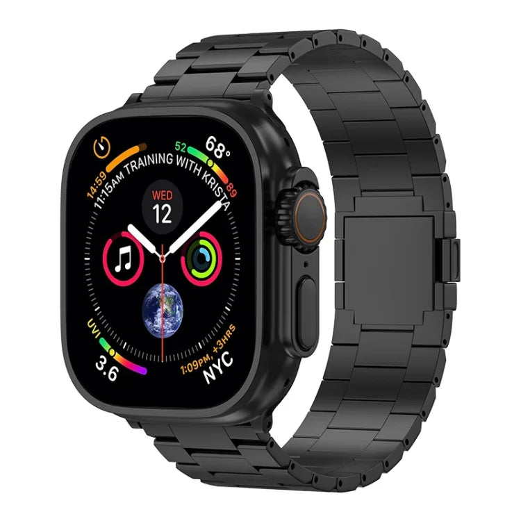 สายรัดนาฬิกาโลหะผสมไทเทเนียมแม่เหล็กสามเม็ด สำหรับ Apple Watch ขนาด 46 มม. / 49 มม. / 45 มม. / 44 มม., สำหรับ Apple Watch ขนาด 42 มม. / 41 มม. / 40 มม. / 38 มม.