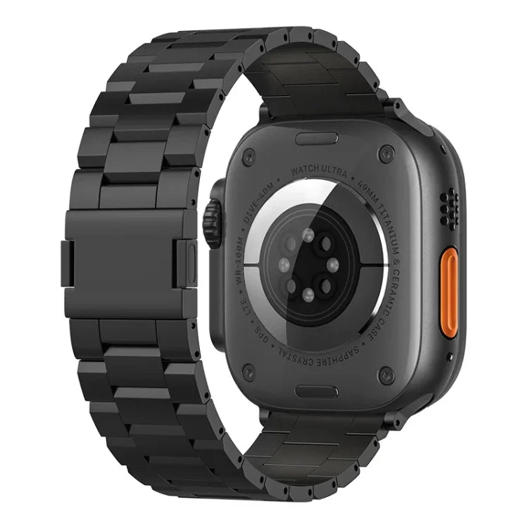สายรัดนาฬิกาโลหะผสมไทเทเนียมแม่เหล็กสามเม็ด สำหรับ Apple Watch ขนาด 46 มม. / 49 มม. / 45 มม. / 44 มม., สำหรับ Apple Watch ขนาด 42 มม. / 41 มม. / 40 มม. / 38 มม.