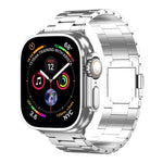 สายรัดนาฬิกาโลหะผสมไทเทเนียมแม่เหล็กสามเม็ด สำหรับ Apple Watch ขนาด 46 มม. / 49 มม. / 45 มม. / 44 มม., สำหรับ Apple Watch ขนาด 42 มม. / 41 มม. / 40 มม. / 38 มม.
