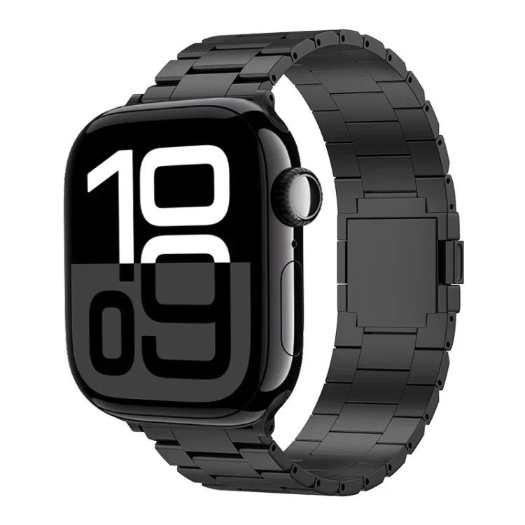สายรัดนาฬิกาโลหะผสมไทเทเนียมแม่เหล็กสามเม็ด สำหรับ Apple Watch ขนาด 46 มม. / 49 มม. / 45 มม. / 44 มม., สำหรับ Apple Watch ขนาด 42 มม. / 41 มม. / 40 มม. / 38 มม.