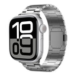 สายรัดนาฬิกาโลหะผสมไทเทเนียมแม่เหล็กสามเม็ด สำหรับ Apple Watch ขนาด 46 มม. / 49 มม. / 45 มม. / 44 มม., สำหรับ Apple Watch ขนาด 42 มม. / 41 มม. / 40 มม. / 38 มม.