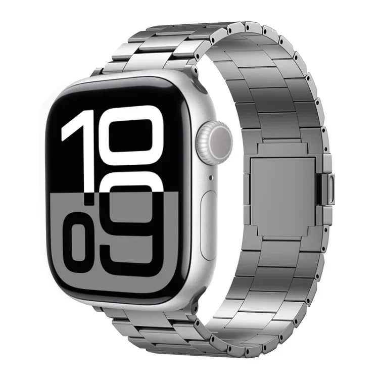 สายรัดนาฬิกาโลหะผสมไทเทเนียมแม่เหล็กสามเม็ด สำหรับ Apple Watch ขนาด 46 มม. / 49 มม. / 45 มม. / 44 มม., สำหรับ Apple Watch ขนาด 42 มม. / 41 มม. / 40 มม. / 38 มม.