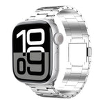 สายรัดนาฬิกาโลหะผสมไทเทเนียมแม่เหล็กสามเม็ด สำหรับ Apple Watch ขนาด 46 มม. / 49 มม. / 45 มม. / 44 มม., สำหรับ Apple Watch ขนาด 42 มม. / 41 มม. / 40 มม. / 38 มม.