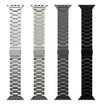 สายรัดนาฬิกาโลหะผสมไทเทเนียมแม่เหล็กสามเม็ด สำหรับ Apple Watch ขนาด 46 มม. / 49 มม. / 45 มม. / 44 มม., สำหรับ Apple Watch ขนาด 42 มม. / 41 มม. / 40 มม. / 38 มม.