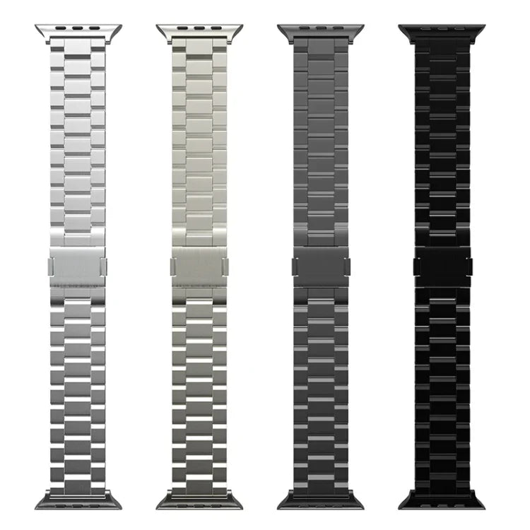 สายรัดนาฬิกาโลหะผสมไทเทเนียมแม่เหล็กสามเม็ด สำหรับ Apple Watch ขนาด 46 มม. / 49 มม. / 45 มม. / 44 มม., สำหรับ Apple Watch ขนาด 42 มม. / 41 มม. / 40 มม. / 38 มม.