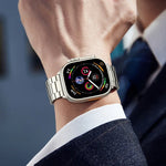 สายรัดนาฬิกาโลหะผสมไทเทเนียมแม่เหล็กสามเม็ด สำหรับ Apple Watch ขนาด 46 มม. / 49 มม. / 45 มม. / 44 มม., สำหรับ Apple Watch ขนาด 42 มม. / 41 มม. / 40 มม. / 38 มม.