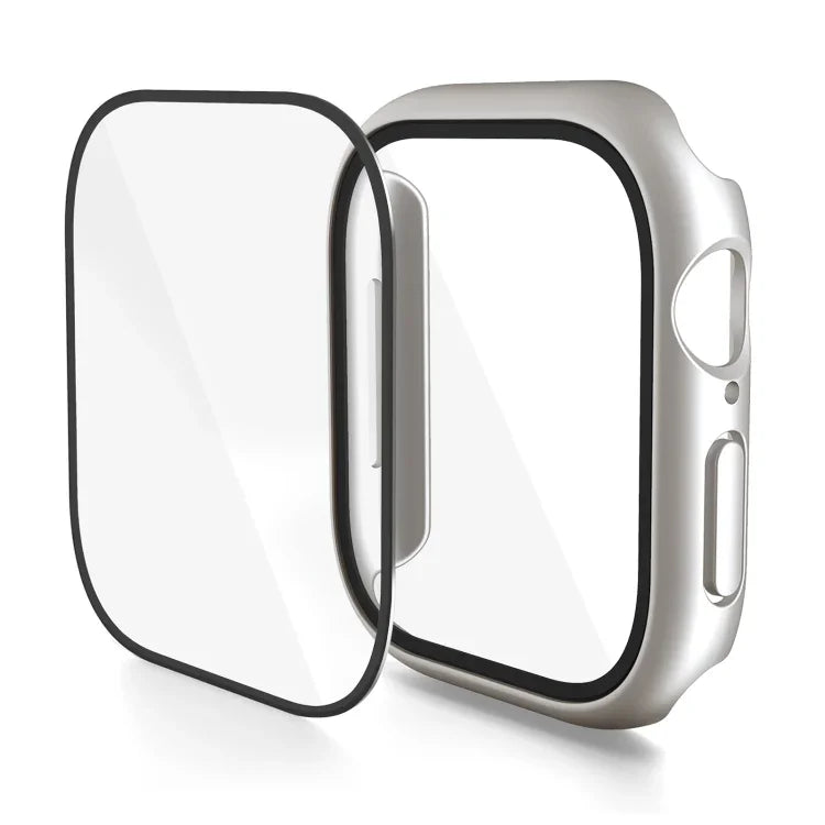 เคสรวมฟิล์มกระจกนิรภัย PC สำหรับ Apple Watch Series 10 / 11 ขนาด 46 มม., สำหรับ Apple Watch Series 10 / 11 ขนาด 42 มม.
