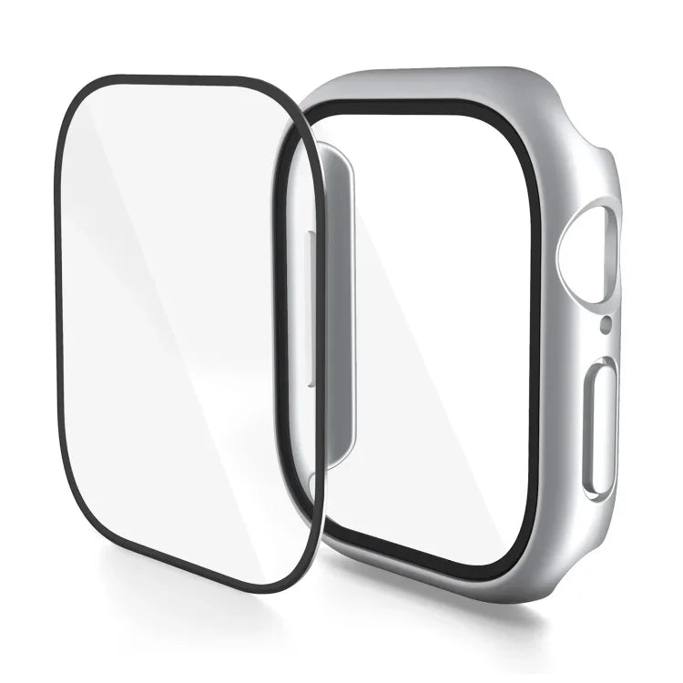เคสรวมฟิล์มกระจกนิรภัย PC สำหรับ Apple Watch Series 10 / 11 ขนาด 46 มม., สำหรับ Apple Watch Series 10 / 11 ขนาด 42 มม.