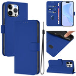 เคสโทรศัพท์หนังสีพื้นสัมผัสนุ่มพร้อมสายคล้อง สำหรับ iPhone Air, สำหรับ iPhone 16 Pro Max