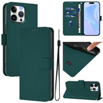 เคสโทรศัพท์หนังสีพื้นสัมผัสนุ่มพร้อมสายคล้อง สำหรับ iPhone Air, สำหรับ iPhone 16 Pro Max
