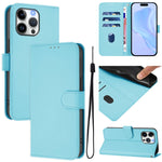 เคสโทรศัพท์หนังสีพื้นสัมผัสนุ่มพร้อมสายคล้อง สำหรับ iPhone Air, สำหรับ iPhone 16 Pro Max