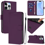 เคสโทรศัพท์หนังสีพื้นสัมผัสนุ่มพร้อมสายคล้อง สำหรับ iPhone Air, สำหรับ iPhone 16 Pro Max