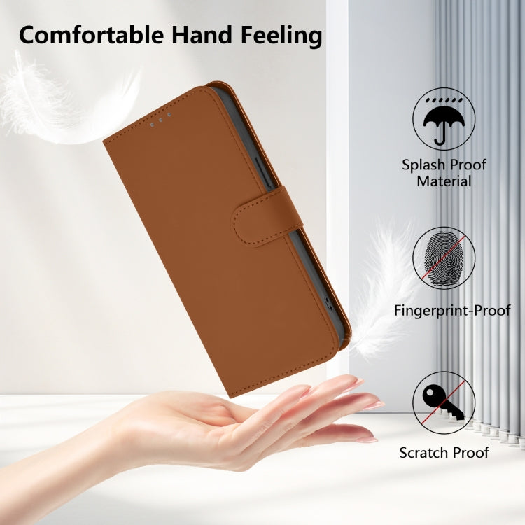 เคสโทรศัพท์หนังสีพื้นสัมผัสนุ่มพร้อมสายคล้อง สำหรับ iPhone 17e / 16e, สำหรับ iPhone 17 Pro Max