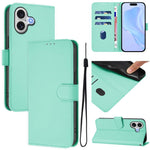 เคสโทรศัพท์หนังสีพื้นสัมผัสนุ่มพร้อมสายคล้อง สำหรับ iPhone 17 Pro, สำหรับ iPhone 17