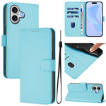 เคสโทรศัพท์หนังสีพื้นสัมผัสนุ่มพร้อมสายคล้อง สำหรับ iPhone 17 Pro, สำหรับ iPhone 17