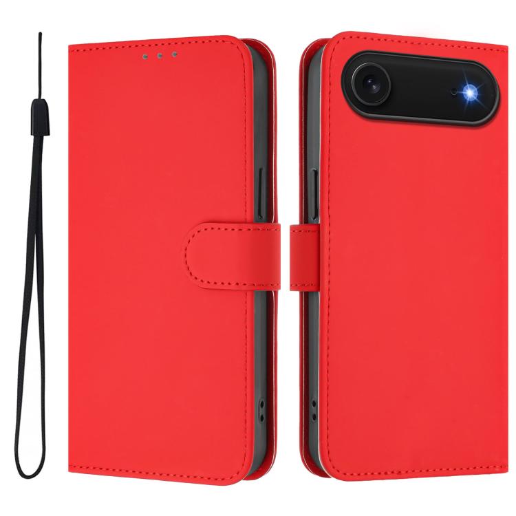 เคสโทรศัพท์หนังสีพื้นสัมผัสนุ่มพร้อมสายคล้อง สำหรับ iPhone Air, สำหรับ iPhone 16 Pro Max