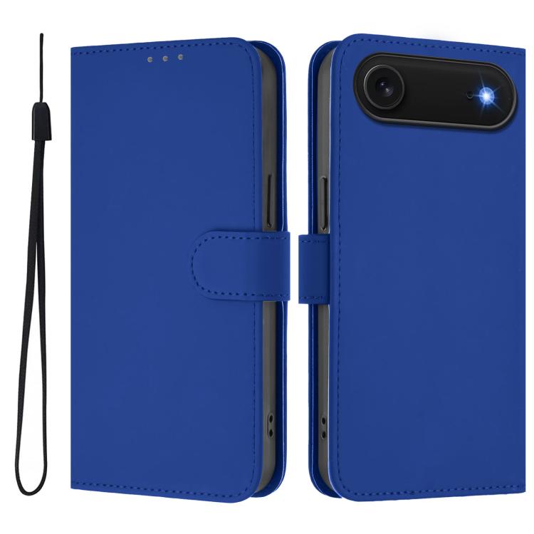 เคสโทรศัพท์หนังสีพื้นสัมผัสนุ่มพร้อมสายคล้อง สำหรับ iPhone Air, สำหรับ iPhone 16 Pro Max