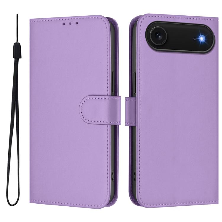 เคสโทรศัพท์หนังสีพื้นสัมผัสนุ่มพร้อมสายคล้อง สำหรับ iPhone Air, สำหรับ iPhone 16 Pro Max