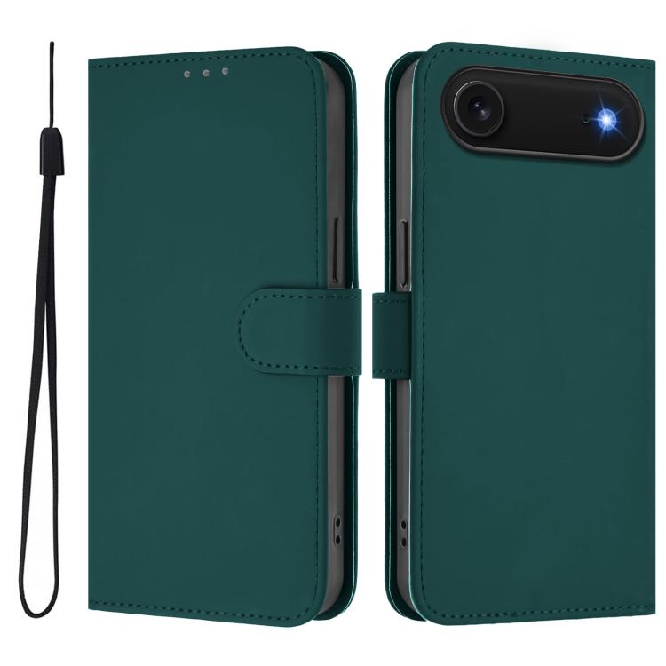 เคสโทรศัพท์หนังสีพื้นสัมผัสนุ่มพร้อมสายคล้อง สำหรับ iPhone Air, สำหรับ iPhone 16 Pro Max