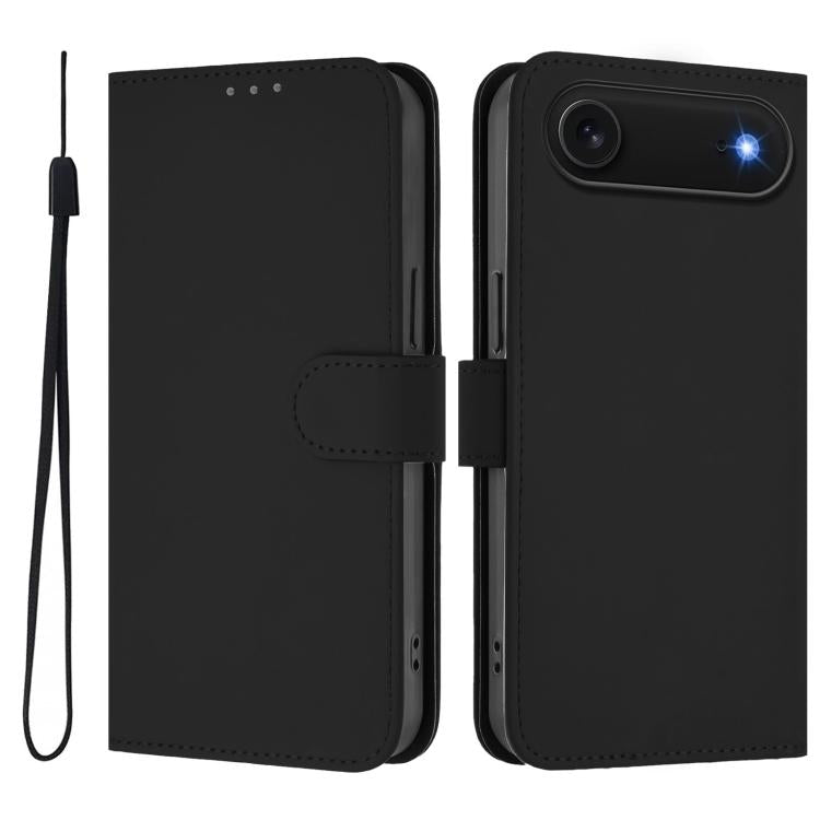 เคสโทรศัพท์หนังสีพื้นสัมผัสนุ่มพร้อมสายคล้อง สำหรับ iPhone Air, สำหรับ iPhone 16 Pro Max
