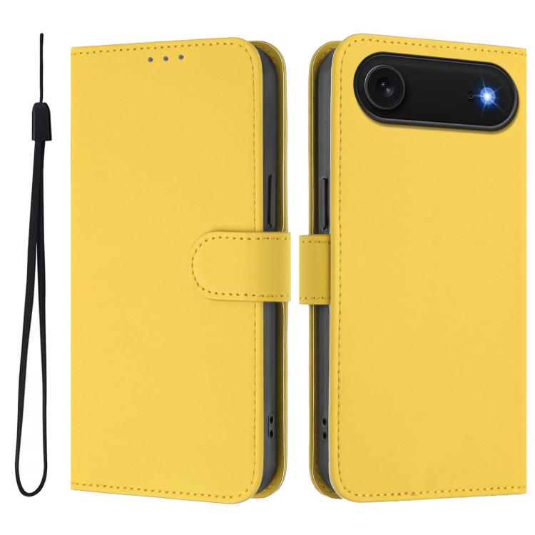เคสโทรศัพท์หนังสีพื้นสัมผัสนุ่มพร้อมสายคล้อง สำหรับ iPhone Air, สำหรับ iPhone 16 Pro Max