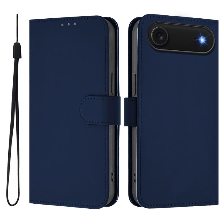 เคสโทรศัพท์หนังสีพื้นสัมผัสนุ่มพร้อมสายคล้อง สำหรับ iPhone Air, สำหรับ iPhone 16 Pro Max