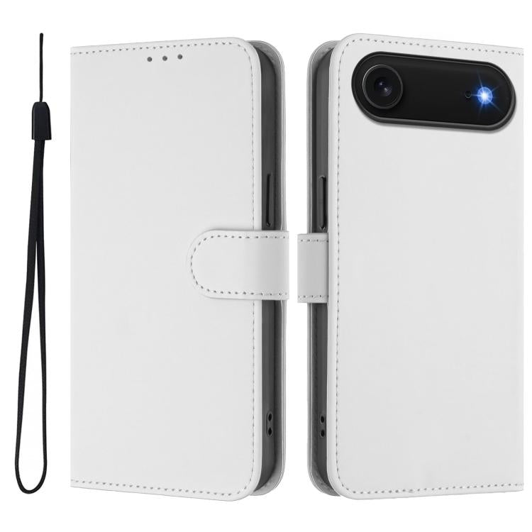 เคสโทรศัพท์หนังสีพื้นสัมผัสนุ่มพร้อมสายคล้อง สำหรับ iPhone Air, สำหรับ iPhone 16 Pro Max