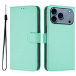 เคสโทรศัพท์หนังสีพื้นสัมผัสนุ่มพร้อมสายคล้อง สำหรับ iPhone 17e / 16e, สำหรับ iPhone 17 Pro Max