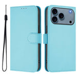 เคสโทรศัพท์หนังสีพื้นสัมผัสนุ่มพร้อมสายคล้อง สำหรับ iPhone 17e / 16e, สำหรับ iPhone 17 Pro Max