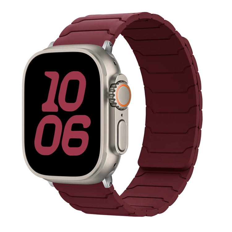 สายรัดนาฬิกาซิลิโคนแม่เหล็ก สำหรับ Apple Watch 46mm / 49mm / 45mm / 44mm, สำหรับ Apple Watch 42mm / 41mm / 40mm / 38mm