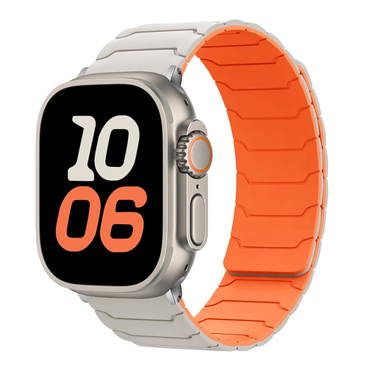 สายรัดนาฬิกาซิลิโคนแม่เหล็ก สำหรับ Apple Watch 46mm / 49mm / 45mm / 44mm, สำหรับ Apple Watch 42mm / 41mm / 40mm / 38mm