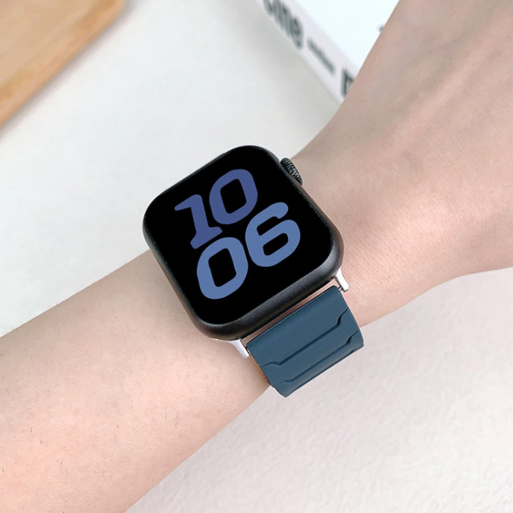สายรัดนาฬิกาซิลิโคนแม่เหล็ก สำหรับ Apple Watch 46mm / 49mm / 45mm / 44mm, สำหรับ Apple Watch 42mm / 41mm / 40mm / 38mm