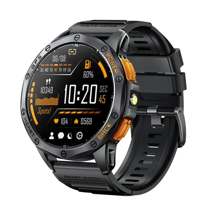 นาฬิกาอัจฉริยะ LEMFO K67 ขนาด 1.43 นิ้ว หน้าจอ AMOLED พร้อม GPS สำหรับกีฬา รองรับการโทรผ่านบลูทูธ / ตรวจสุขภาพ