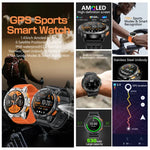 นาฬิกาอัจฉริยะ LEMFO K67 ขนาด 1.43 นิ้ว หน้าจอ AMOLED พร้อม GPS สำหรับกีฬา รองรับการโทรผ่านบลูทูธ / ตรวจสุขภาพ