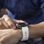 สายรัดนาฬิกาซิลิโคนลายคลื่นพร้อมหัวเข็มขัดกลับด้าน สำหรับ Samsung Galaxy Watch 7 / 6 / 5 / 4