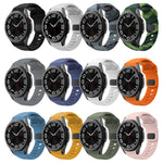 สายรัดนาฬิกาซิลิโคนลายคลื่นพร้อมหัวเข็มขัดกลับด้าน สำหรับ Samsung Galaxy Watch 7 / 6 / 5 / 4
