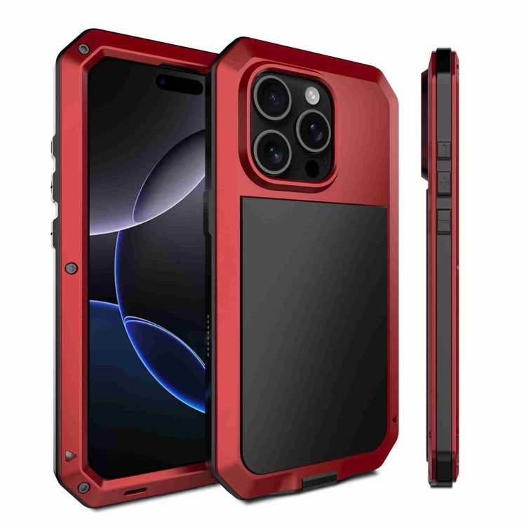 เคสโทรศัพท์โลหะกันกระแทกสามชั้น RedPepper สำหรับ iPhone 17 Pro Max, สำหรับ iPhone 17 Pro, สำหรับ iPhone 17, สำหรับ iPhone Air, สำหรับ iPhone 16 Pro Max, สำหรับ iPhone 16 Pro, สำหรับ iPhone 16 Plus, สำหรับ iPhone 16