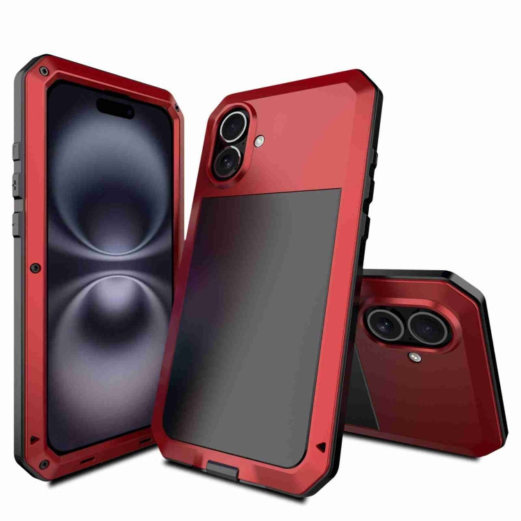 เคสโทรศัพท์โลหะกันกระแทกสามชั้น RedPepper สำหรับ iPhone 17 Pro Max, สำหรับ iPhone 17 Pro, สำหรับ iPhone 17, สำหรับ iPhone Air, สำหรับ iPhone 16 Pro Max, สำหรับ iPhone 16 Pro, สำหรับ iPhone 16 Plus, สำหรับ iPhone 16