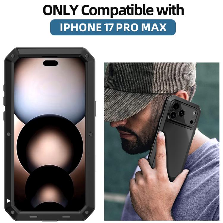 เคสโทรศัพท์โลหะกันกระแทกสามชั้น RedPepper สำหรับ iPhone 17 Pro Max, สำหรับ iPhone 17 Pro, สำหรับ iPhone 17, สำหรับ iPhone Air, สำหรับ iPhone 16 Pro Max, สำหรับ iPhone 16 Pro, สำหรับ iPhone 16 Plus, สำหรับ iPhone 16