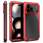 เคสโทรศัพท์โลหะกันกระแทกสามชั้น RedPepper สำหรับ iPhone 17 Pro Max, สำหรับ iPhone 17 Pro, สำหรับ iPhone 17, สำหรับ iPhone Air, สำหรับ iPhone 16 Pro Max, สำหรับ iPhone 16 Pro, สำหรับ iPhone 16 Plus, สำหรับ iPhone 16