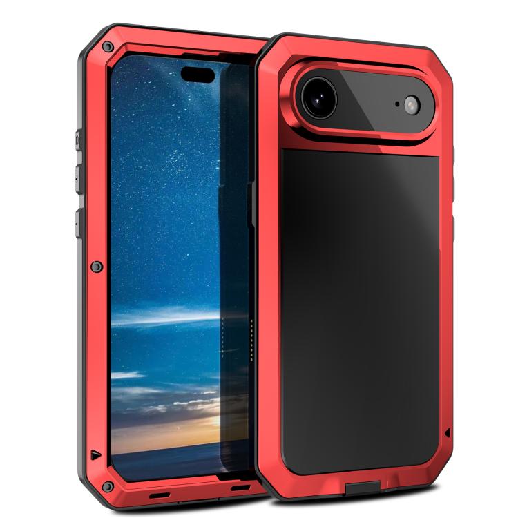 เคสโทรศัพท์โลหะกันกระแทกสามชั้น RedPepper สำหรับ iPhone 17 Pro Max, สำหรับ iPhone 17 Pro, สำหรับ iPhone 17, สำหรับ iPhone Air, สำหรับ iPhone 16 Pro Max, สำหรับ iPhone 16 Pro, สำหรับ iPhone 16 Plus, สำหรับ iPhone 16